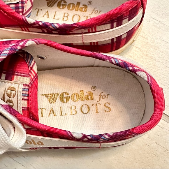 Gola for Talbots Women's Sneakers in Pink and Cream Plaid - Picture 6 of 10